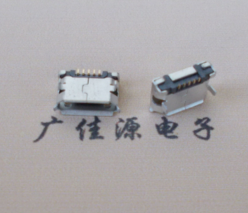 南海Micro USB卷口 B型(无柱）插板脚间距6.4普通端子