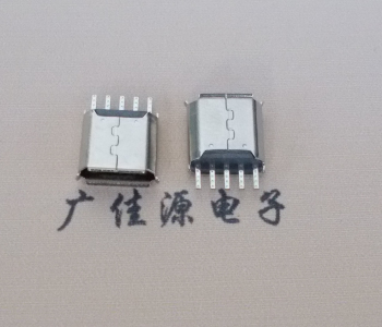 南海Micro USB接口 母座B型5p引脚焊线无后背